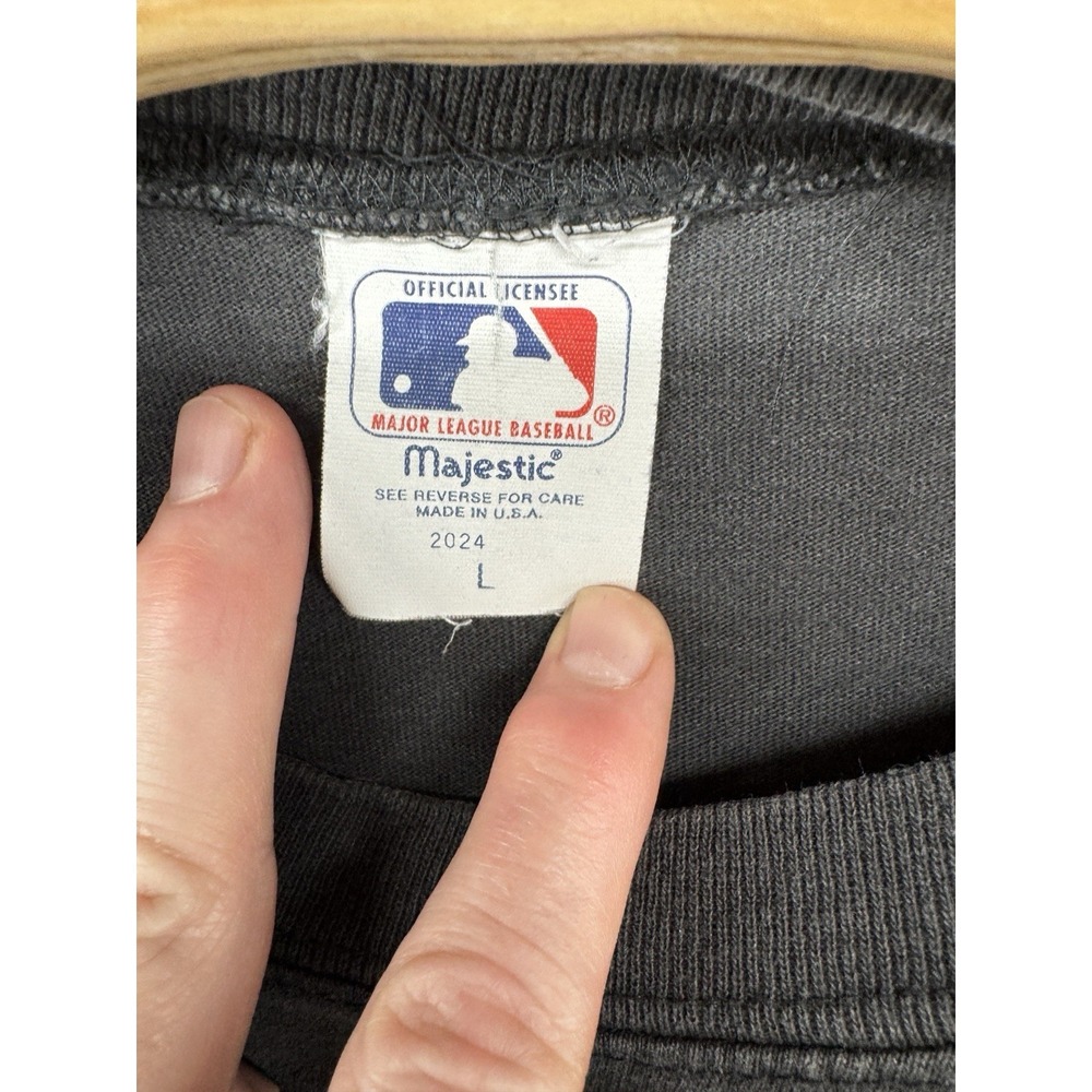 Vintage Pittsburgh Pirates Shirt Black MLB Baseball All Star Game 1994 Sz L READ - Picture 4 of 7